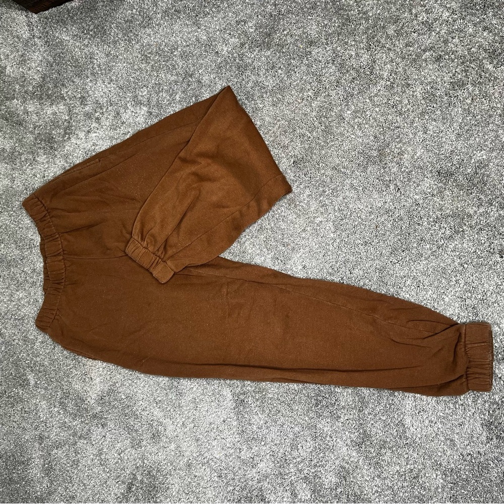 Brown Sweat Pants.